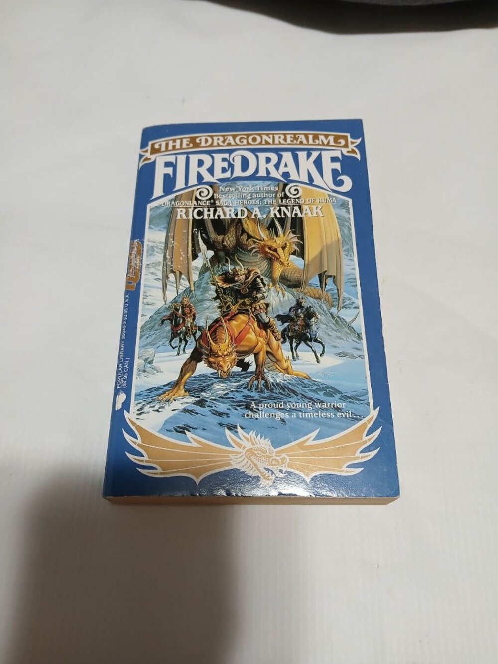 Richard A. Knaak Signed Firedrake The DragonRealm 1989 Paperback Fantasy Dragon